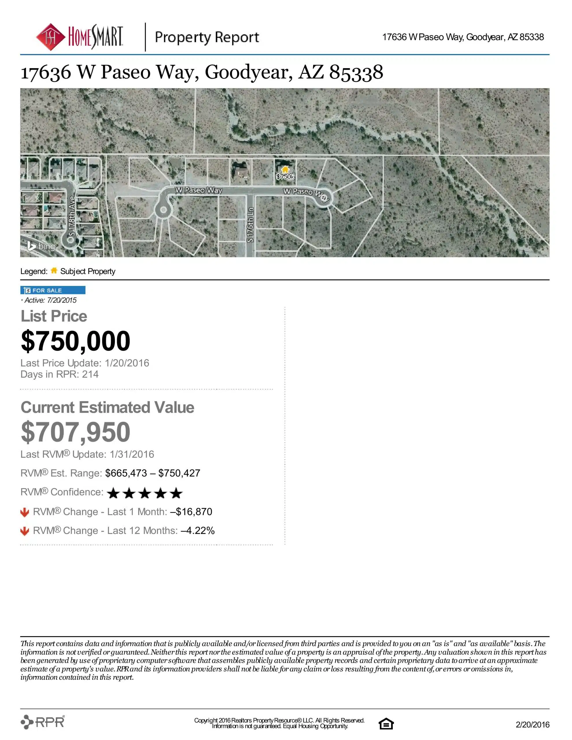17636 W PASEO WAY PROPERTY REPORT